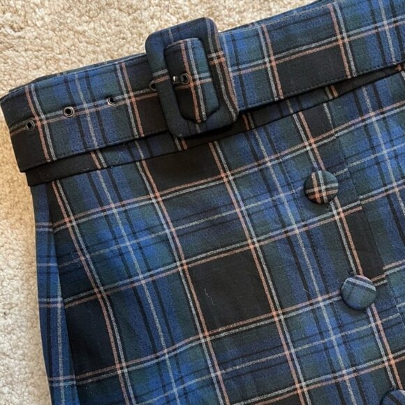 Anthropologie Maeve Plaid Pencil Skirt - Picture 3 of 8